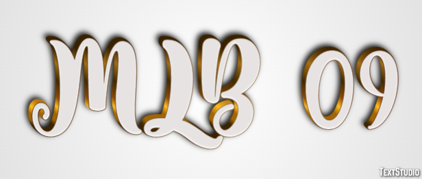 MLB 09 Text effect