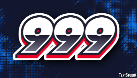 999 Efecto de Texto