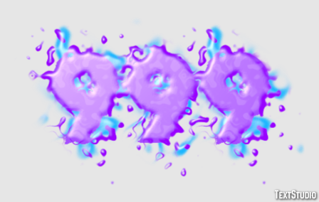 999 Efecto de Texto