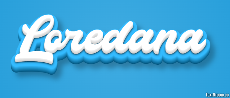Loredana Text Effect