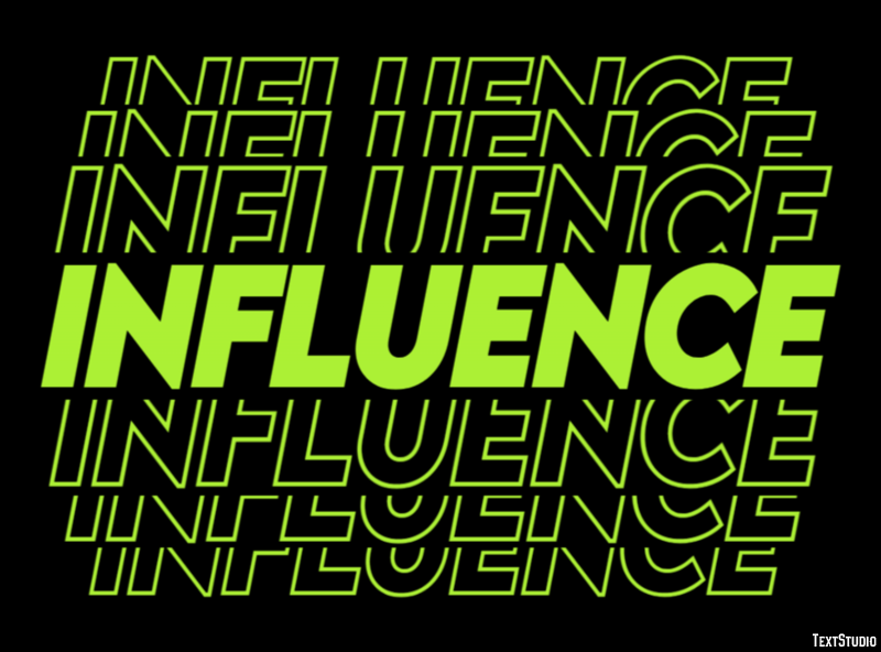Influence Text Effect