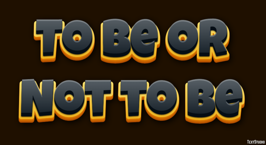 To Be or Not to Be Texteffekt
