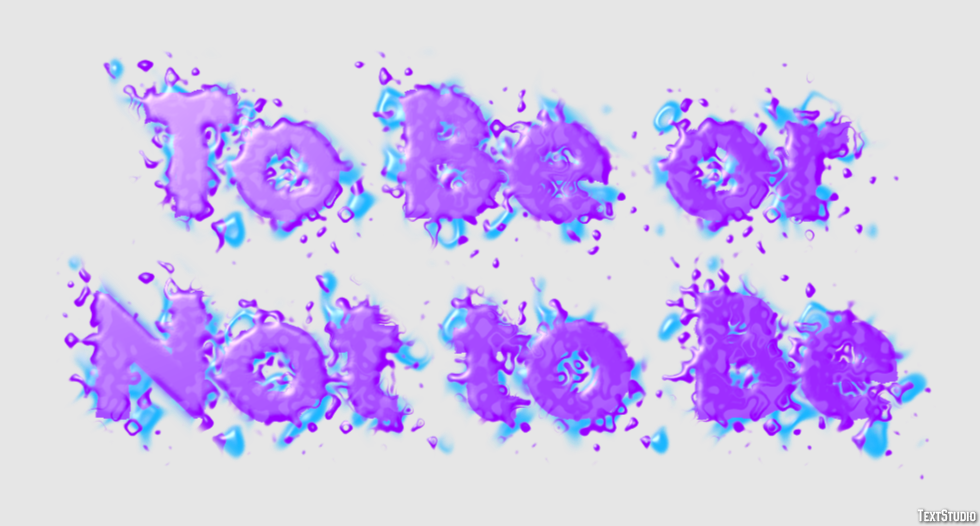 To Be or Not to Be Text Effect