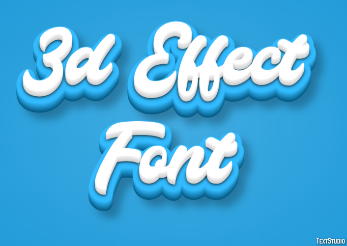 3d Effect Font Text Effect