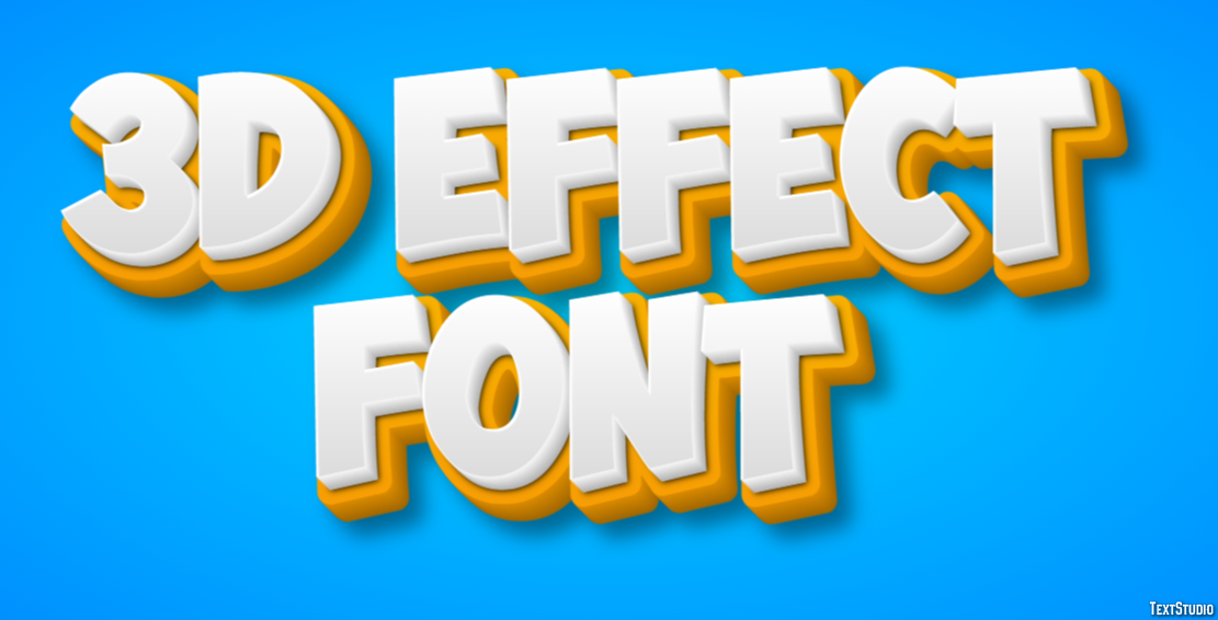 3d Effect Font Text Effect