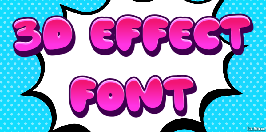 3d Effect Font Text Effect