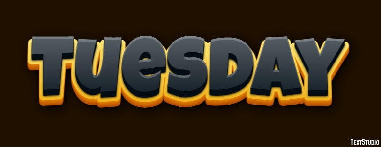 Tuesday テキスト効果