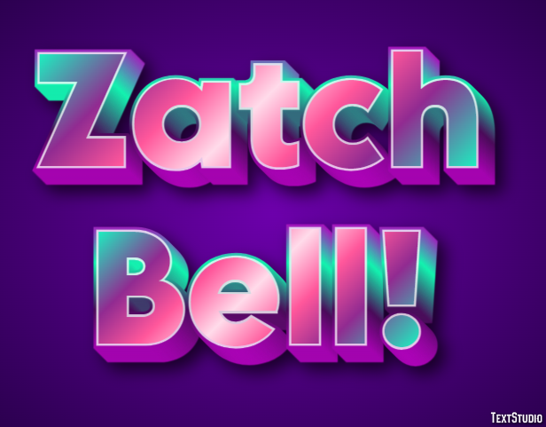 Zatch Bell! Text Effect