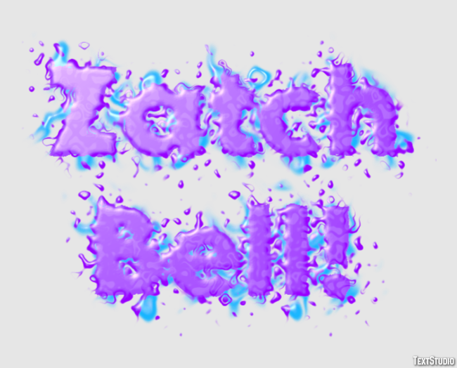 Zatch Bell! Text effect
