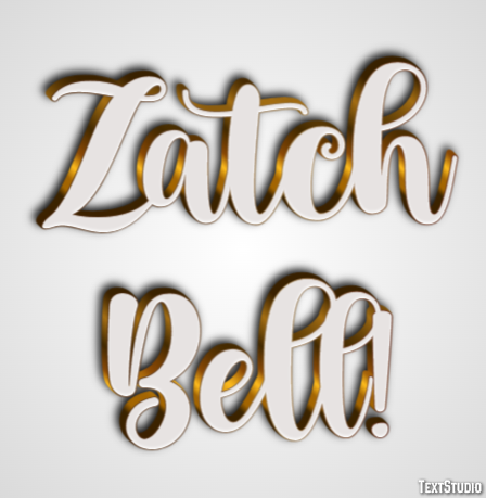 Zatch Bell! Text Effect