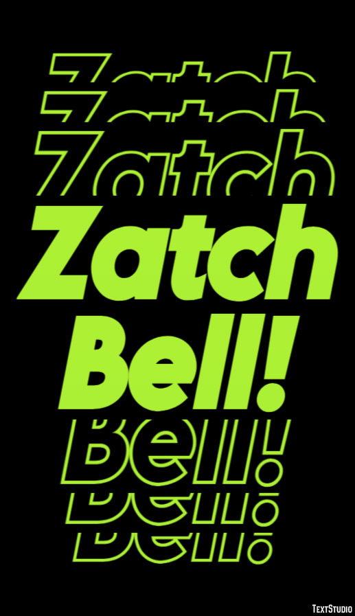 Zatch Bell! Text Effect