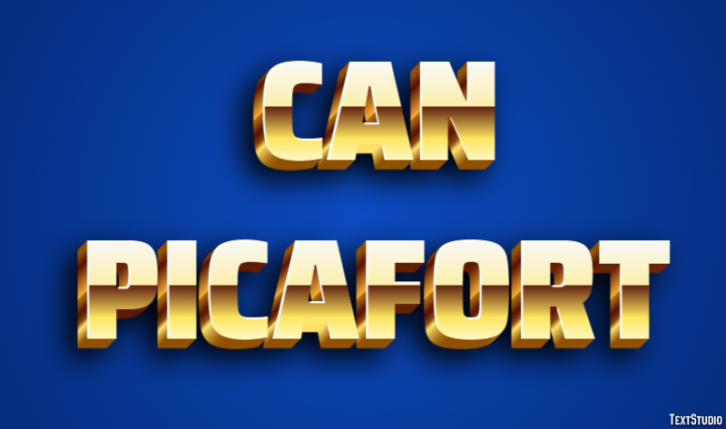Can Picafort Efekt tekstowy
