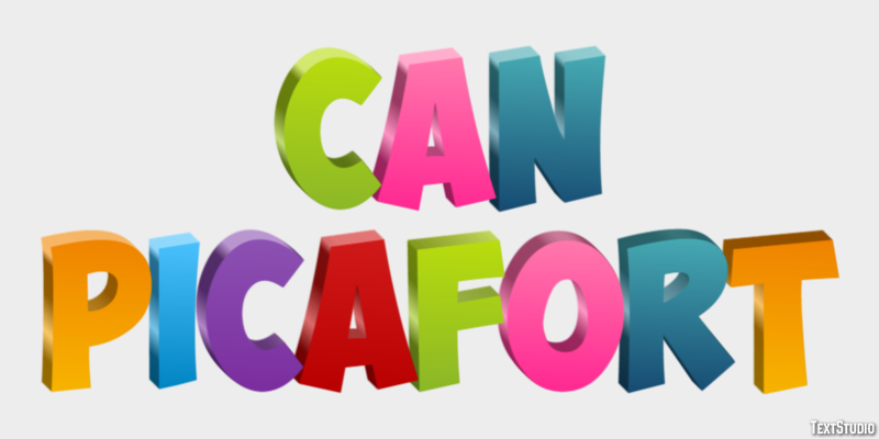 Can Picafort Efekt tekstowy