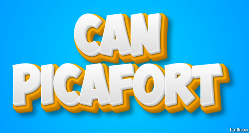 Can Picafort Efekt tekstowy