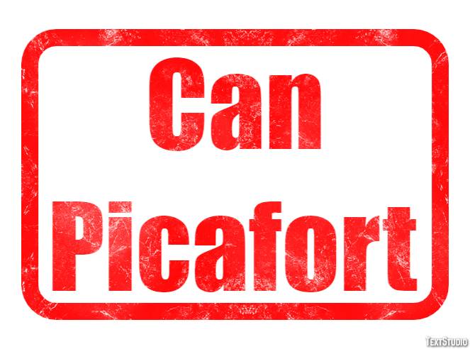 Can Picafort Efekt tekstowy