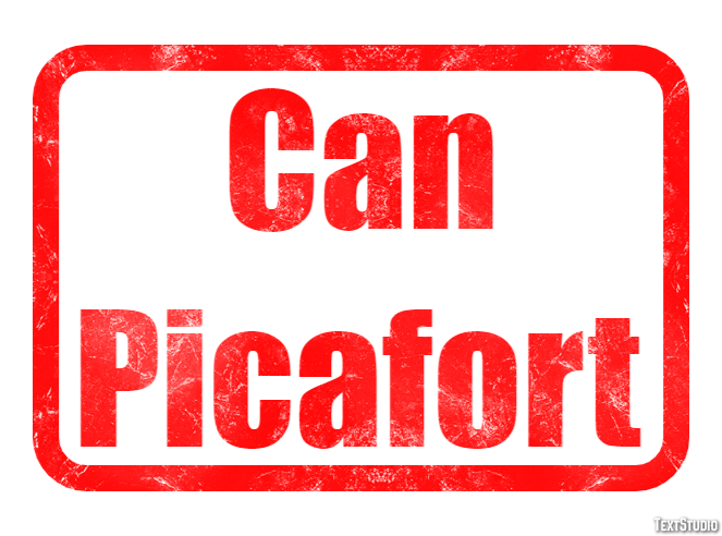Can Picafort Tekst Effect