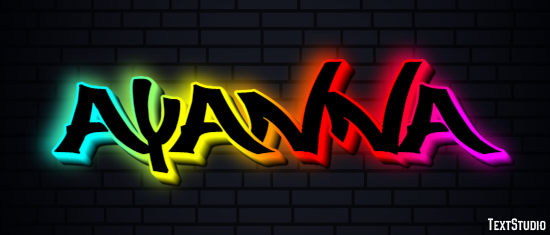 Ayanna テキスト効果