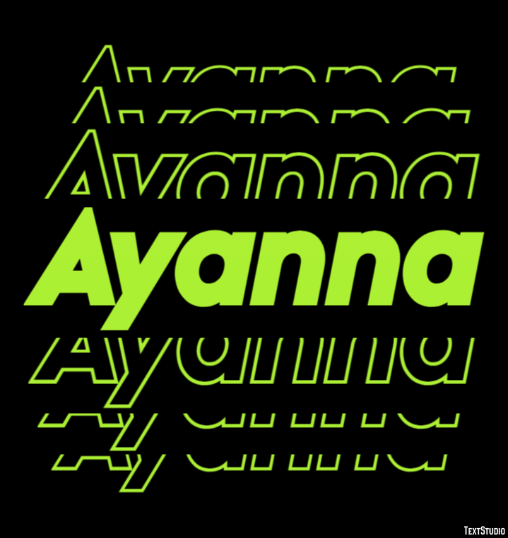 Ayanna Efeito de texto