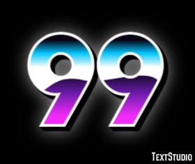 99 Efecto de Texto