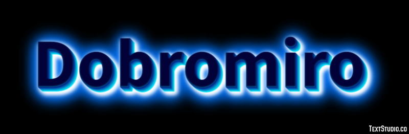 Dobromiro Efecto de texto