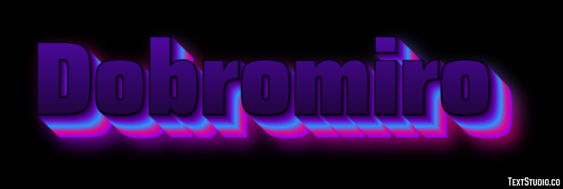 Dobromiro Efecto de texto