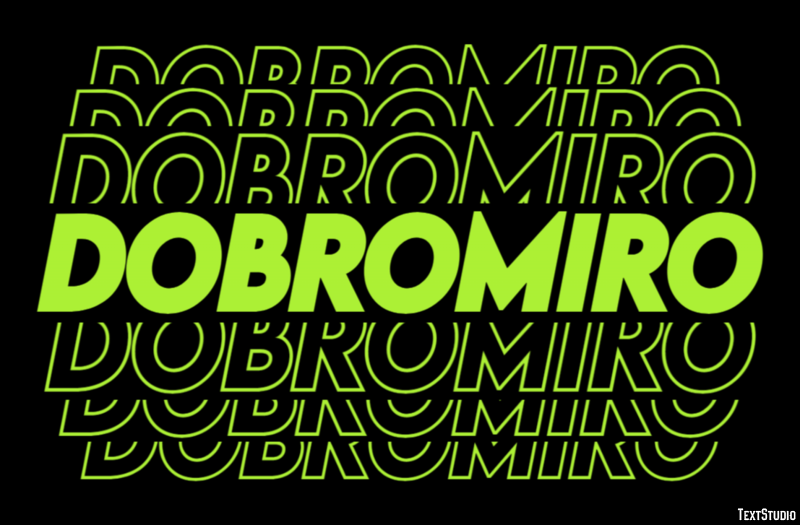 Dobromiro Efecto de Texto