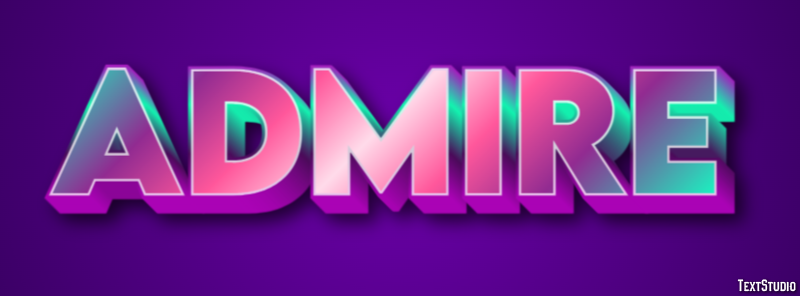 Admire Text Effect