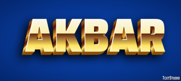 Akbar テキスト効果