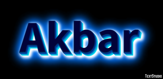 Akbar Effetto testo
