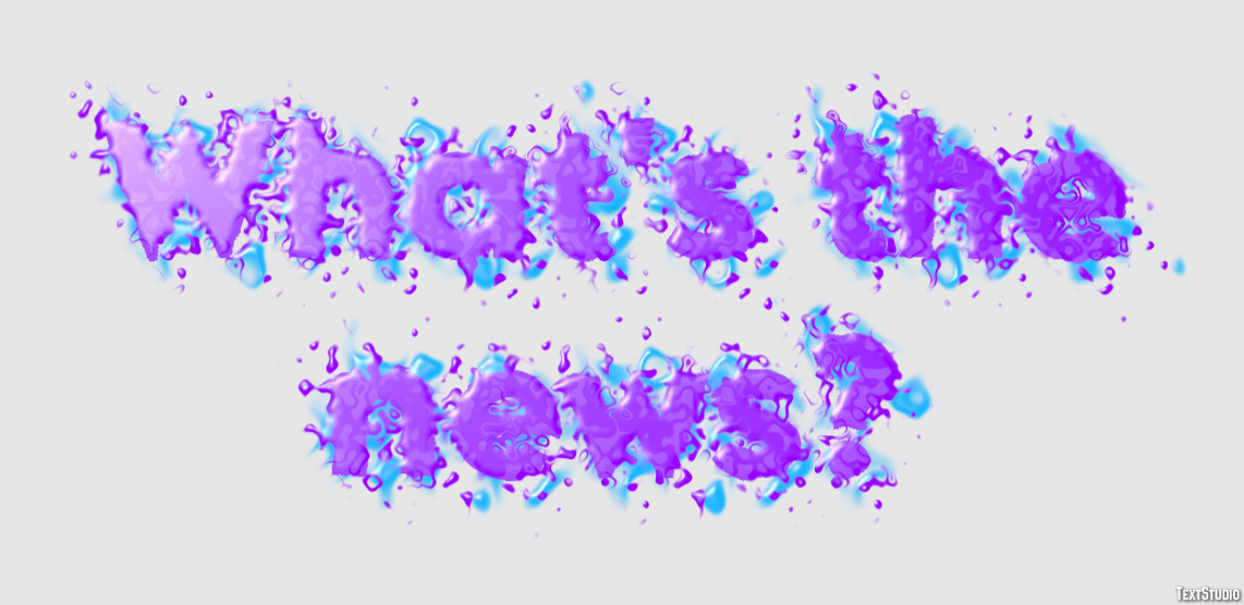 What's the news? Text Effect
