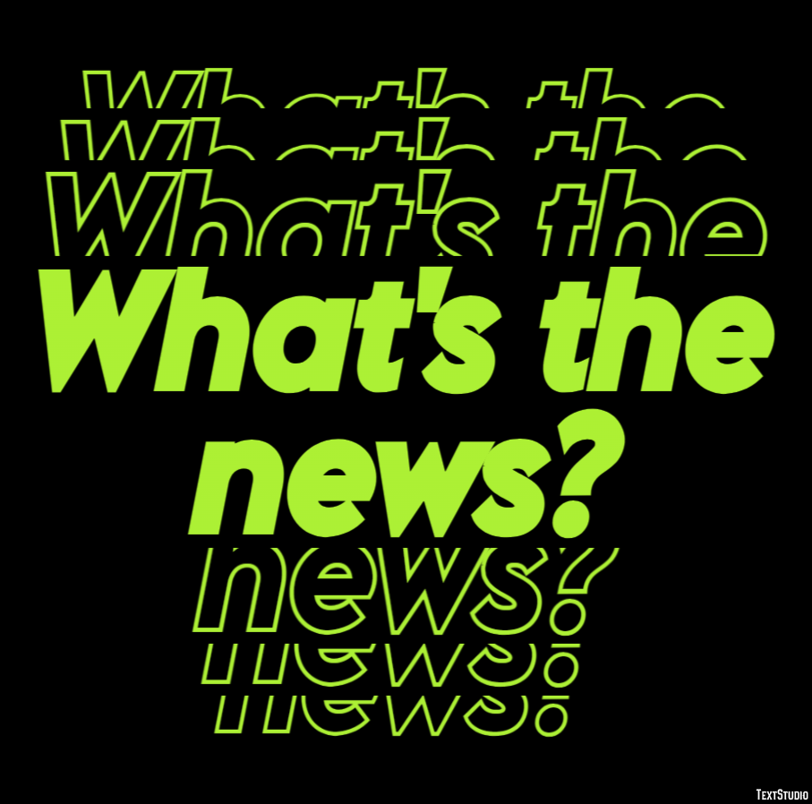 What's the news? Text Effect