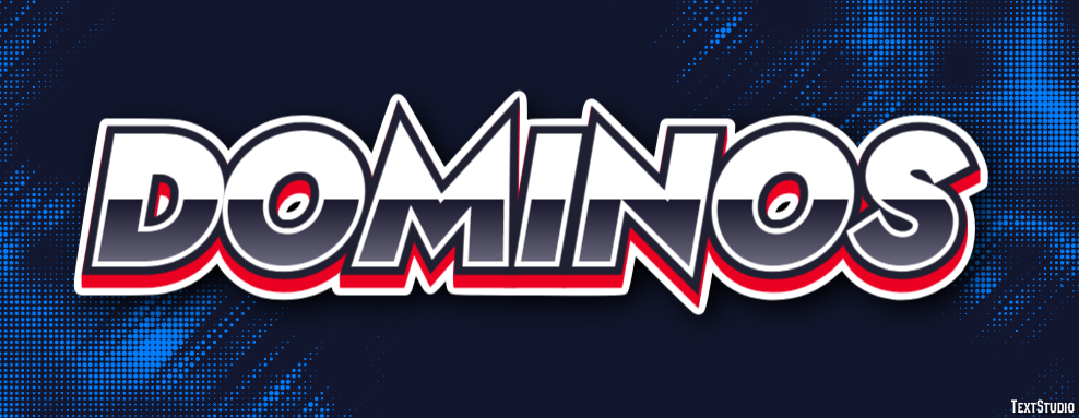 Dominos Effet de Texte