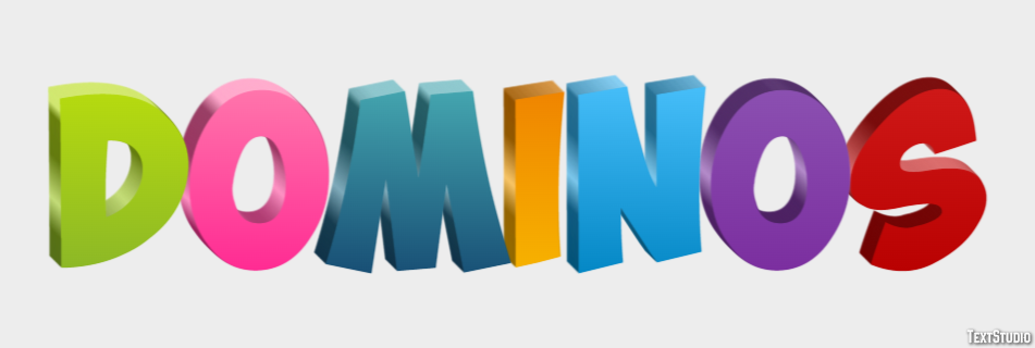 Dominos Effet de Texte