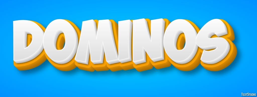 Dominos Effet de Texte