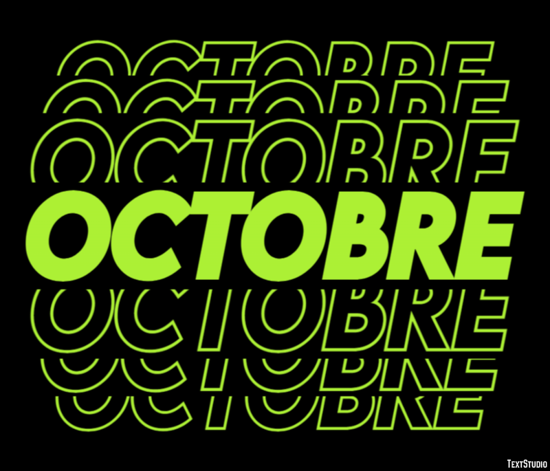 Octobre Efekt tekstowy