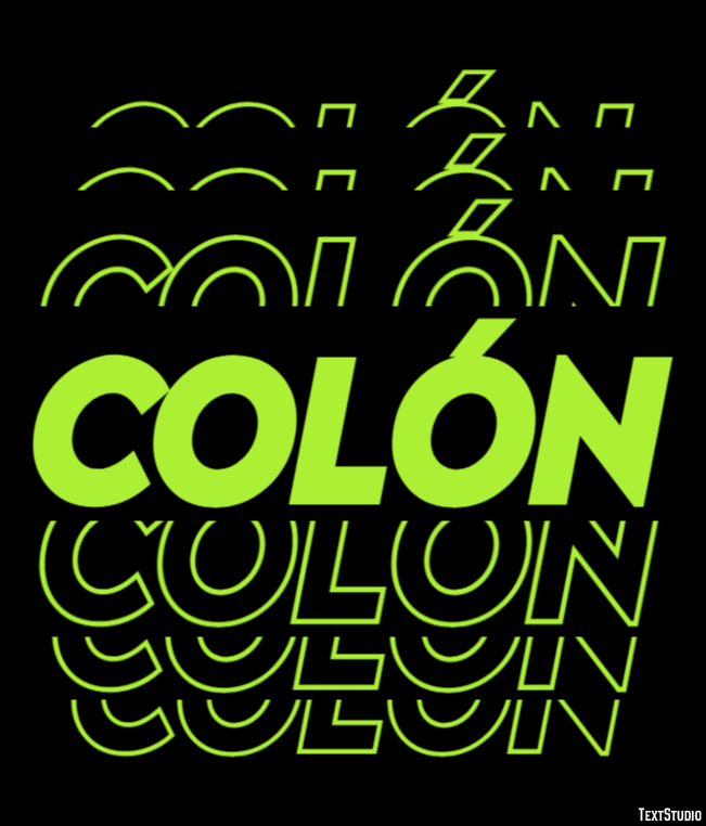 Colón Efekt tekstowy
