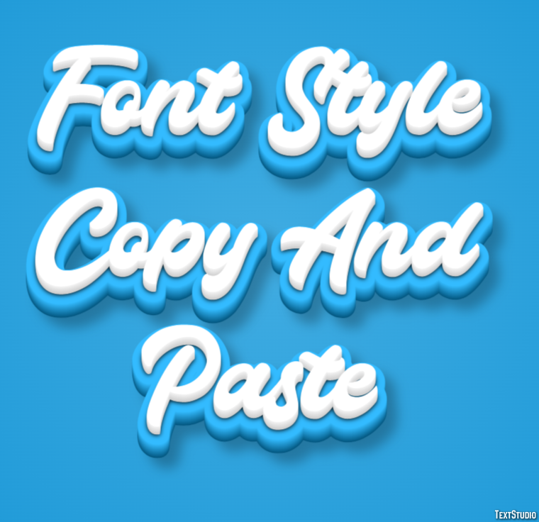 Font Style Copy And Paste Efekt tekstowy