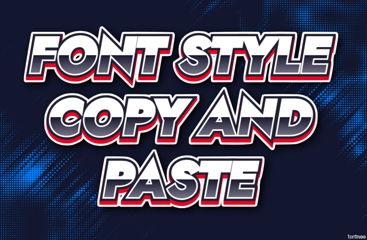 Font Style Copy And Paste Efekt tekstowy