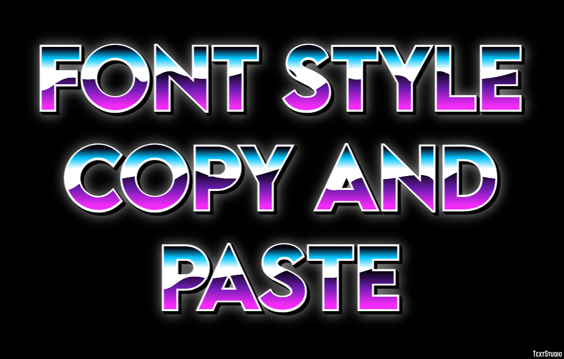 Font Style Copy And Paste Efekt tekstowy