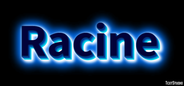Racine Эффект текста