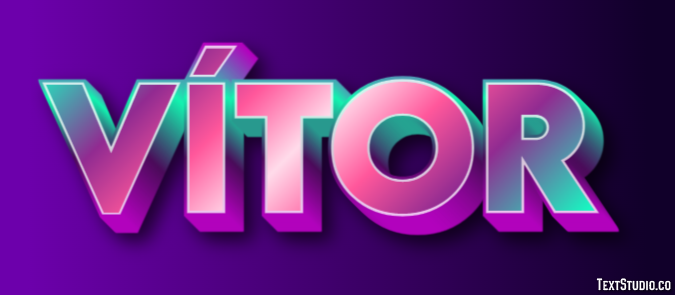 Vítor テキスト効果