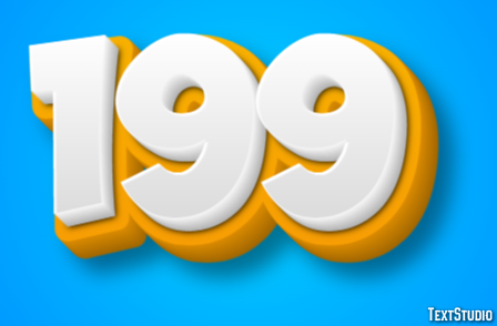 199 Efecto de Texto