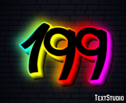 199 Efecto de Texto
