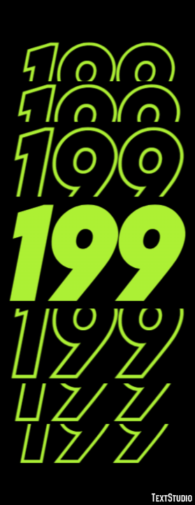 199 Efecto de texto