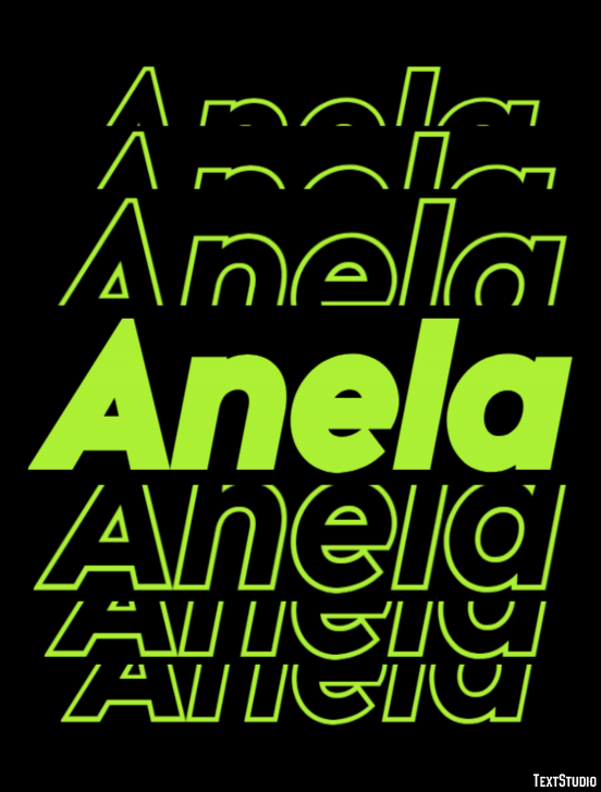 Anela Text effect