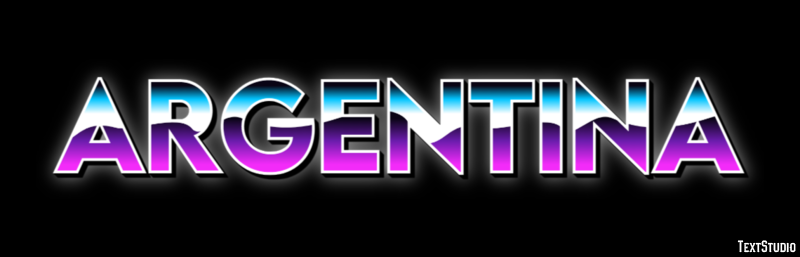 Argentina Text effect