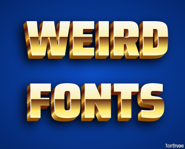 Weird Fonts Text effect