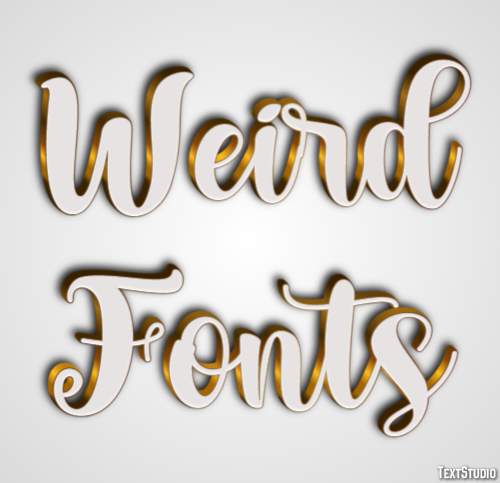 Weird Fonts Text effect
