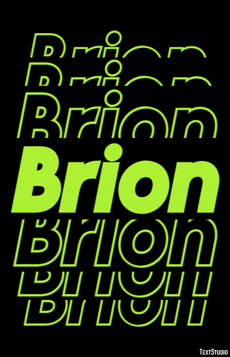 Brion Efecto de Texto