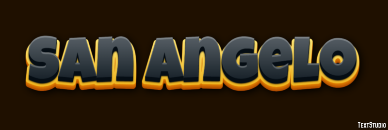 San Angelo Эффект текста